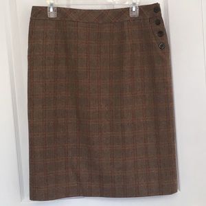 Pendleton Plaid Wool Skirt